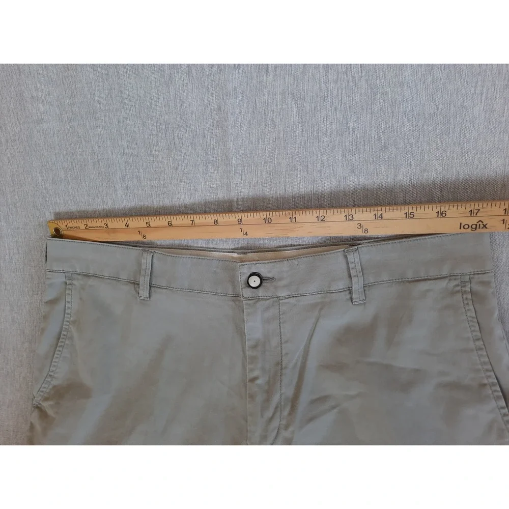 Faherty Brand Men 32 Classic Blended Cotton Chino Style-Shorts Pattern Lined SEE
